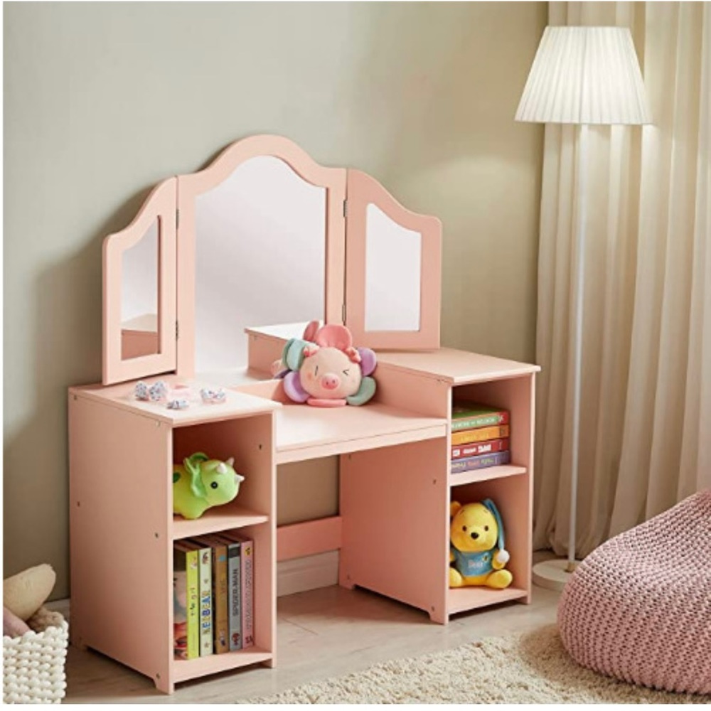 Princess Makeup Vanity Storage Cabinet